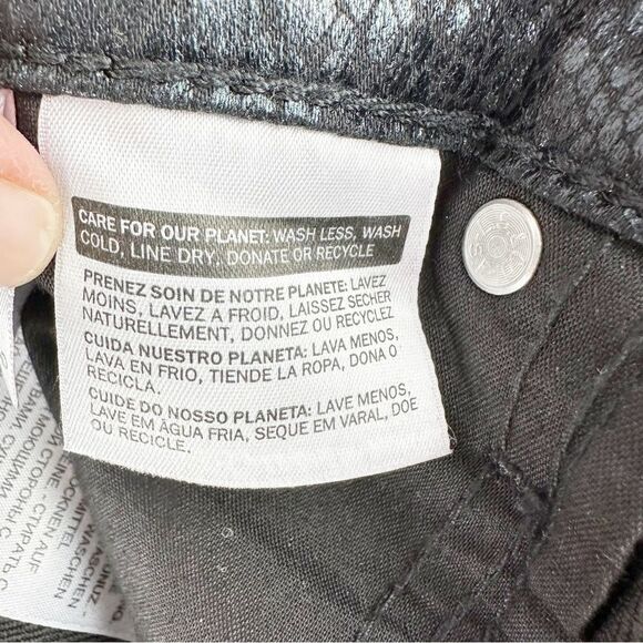 Levi's women's size 31 Mile High Rise Super Skinny Ankle Black Snake Print Jeans - Picture 15 of 16